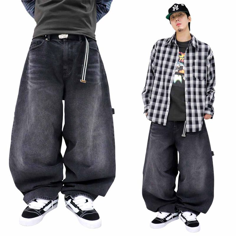Y2K Carpenter Denim Balloon Pants