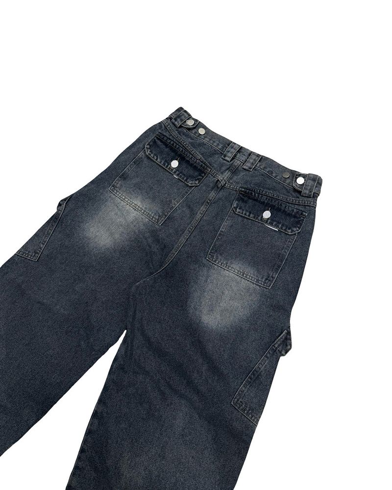 Curt Cut Cargo Wide Denim