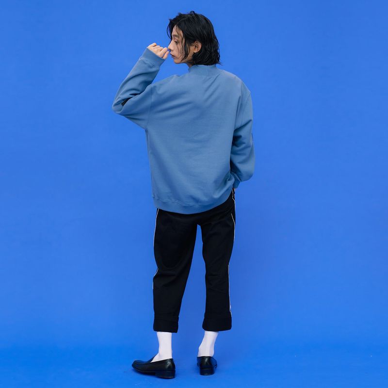 Square point Sweatshirts [Dusty-blue]