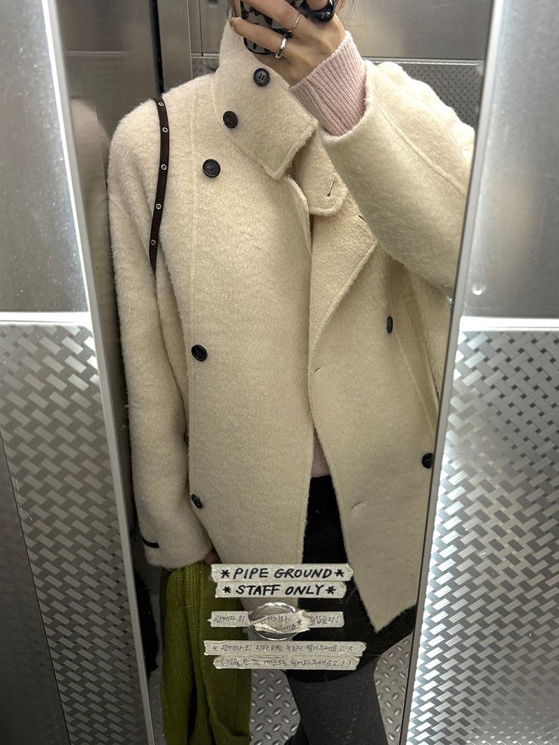 [MADE] KYLIE WOOL ALPACA HANDMADE HALF DOUBLE COAT