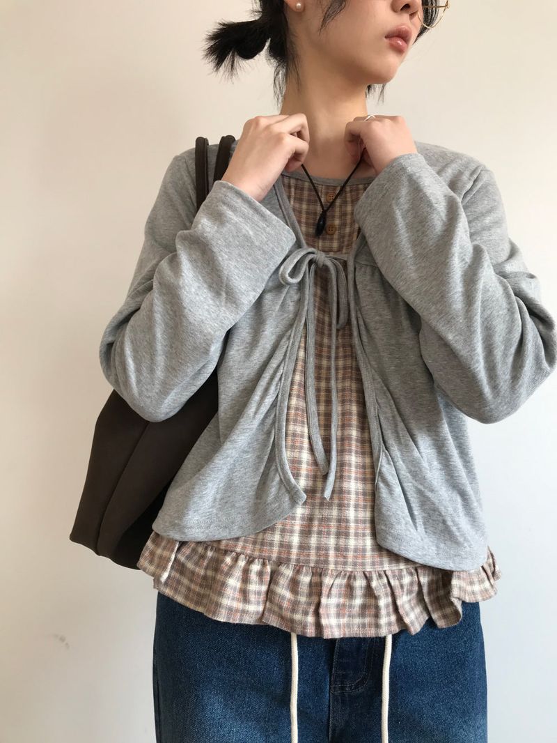 Haven Frill Check Blouse (2color)