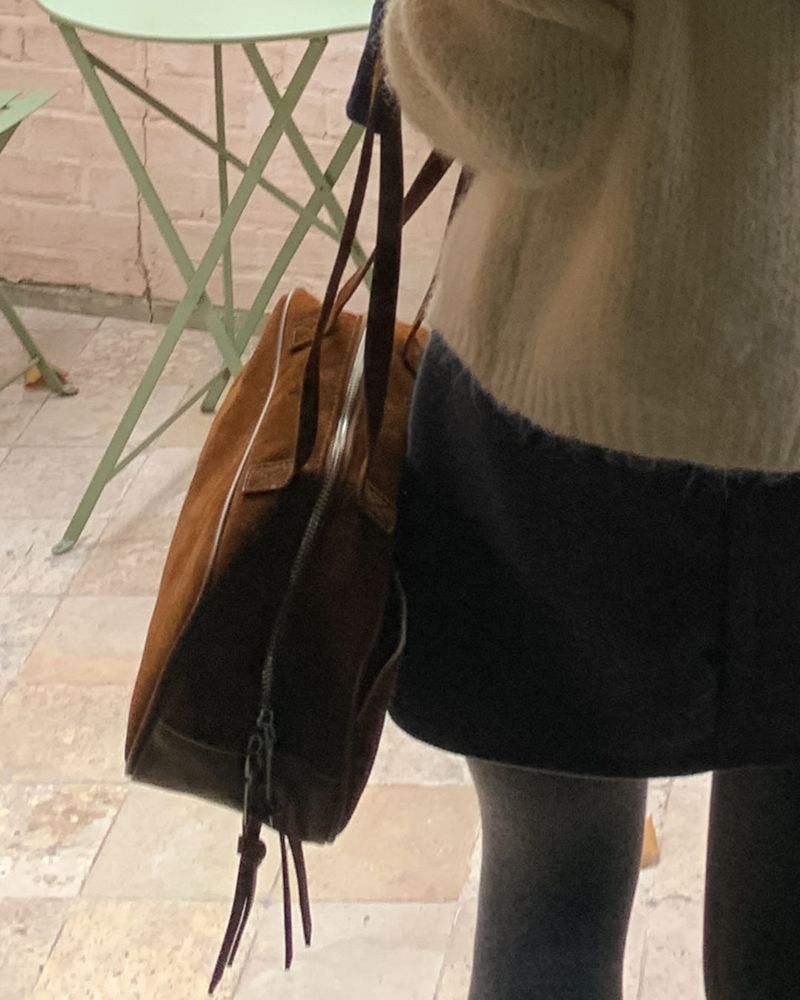 Lougent Suede Shoulder Bag