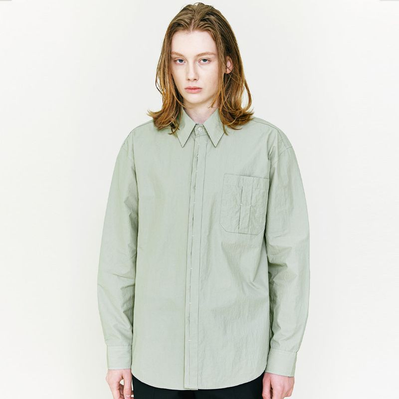 Bar tag Shirt olive