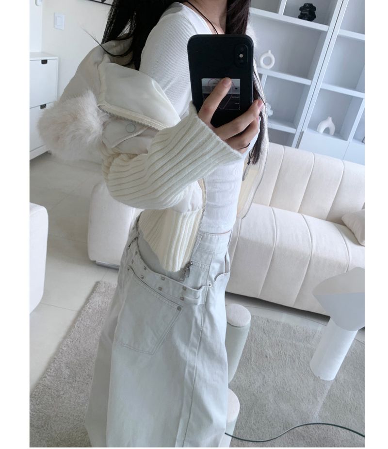 Motion Two-Way Zipper Quilted Knit Padding (3 Colors)