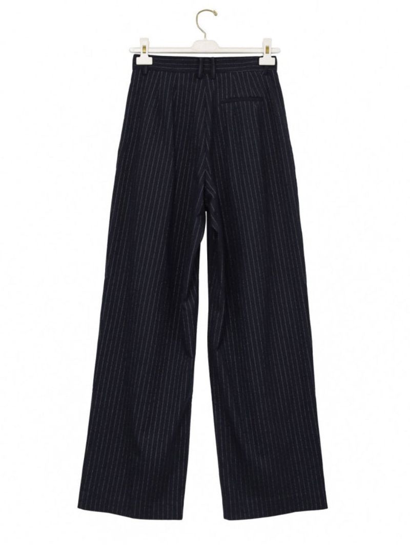 PAPERMOON PIN STRIPE PLEATE TROUSER