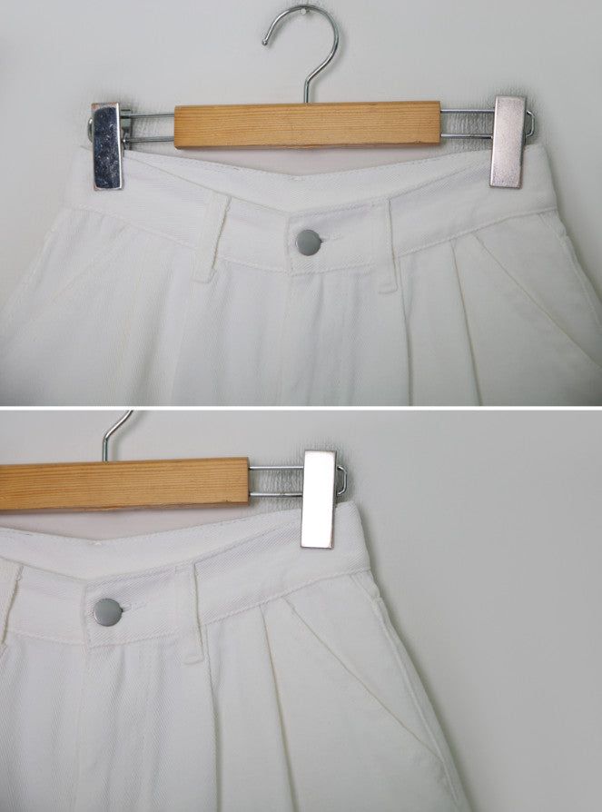 Two Pintuck Cotton Shorts (3color)