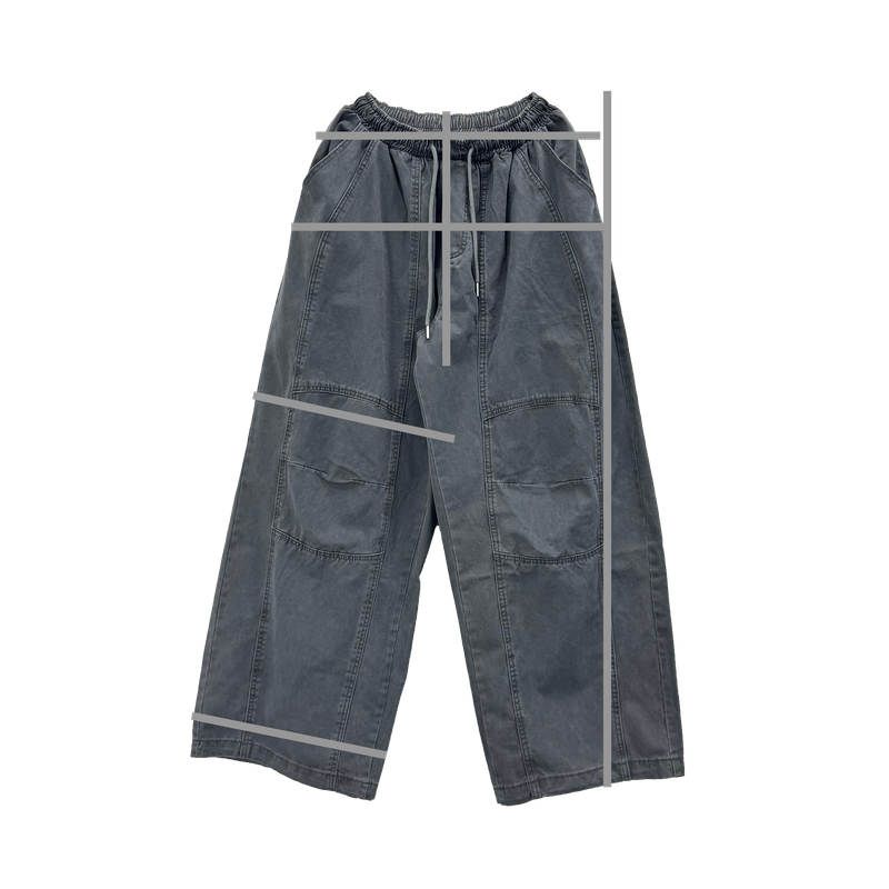 knee panel big balloon pants