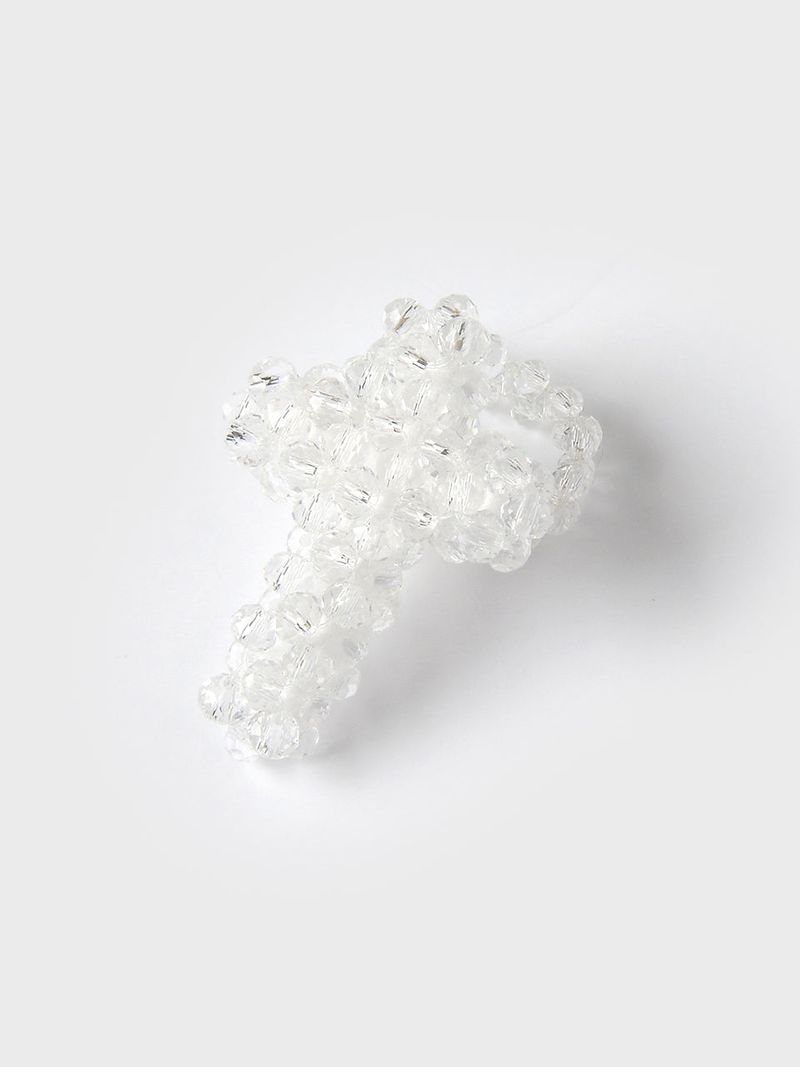 JELLY CROSS RING (WHITE)