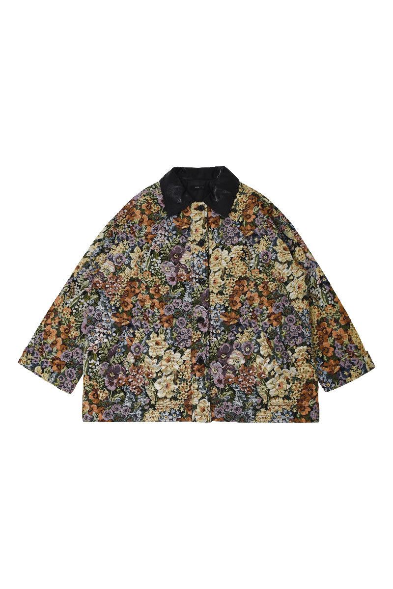 KOOKEESEE（クキシ）の「フラワージャガードハーフジャケット (マルチ)（ジャケット/アウター）」