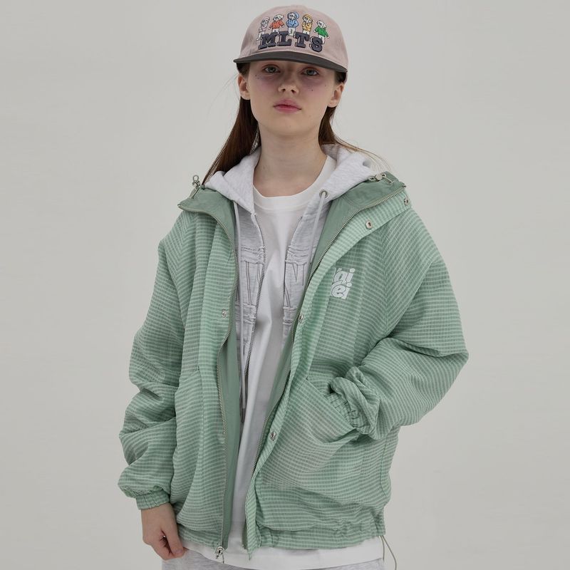 Reversible Check Windbreaker