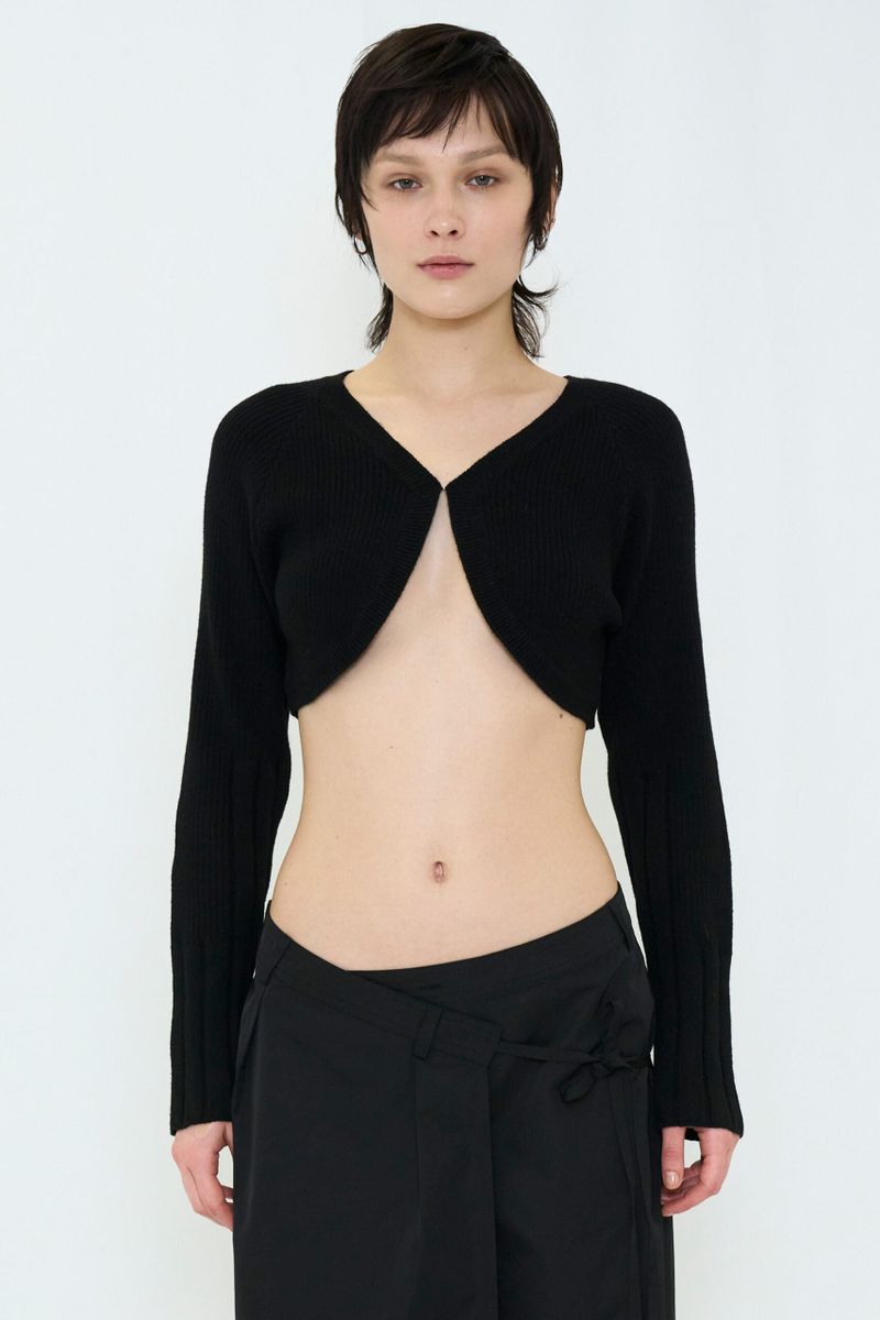 VIAVANDA（ヴィアヴァンダ）の「KNIT BOLERO CARDIGAN（Tops）」