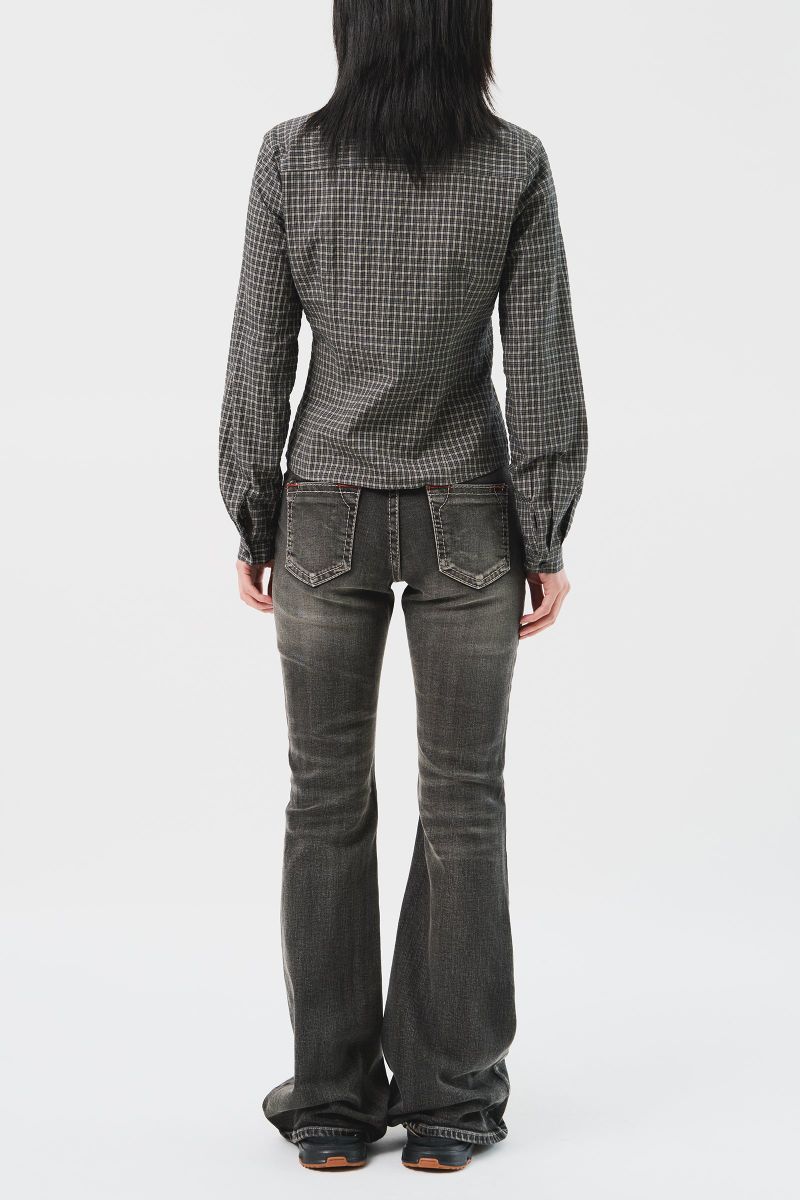 (W) Muer Checked Shirt (3color)