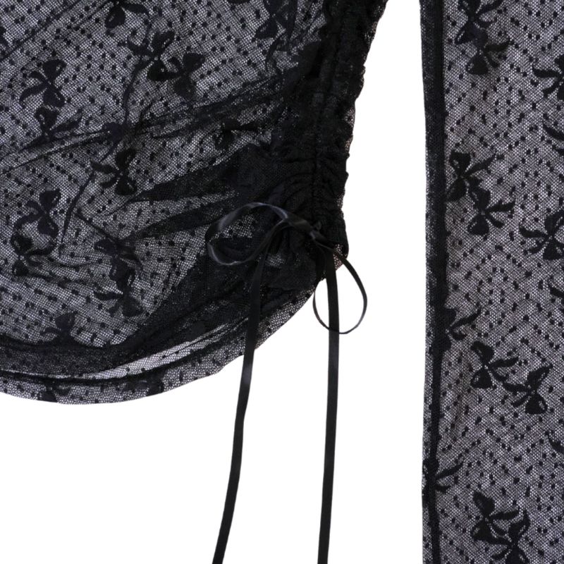 sheer ribbon tops