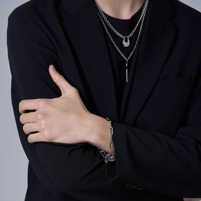 HOBO LOCK CHAIN BRACELET