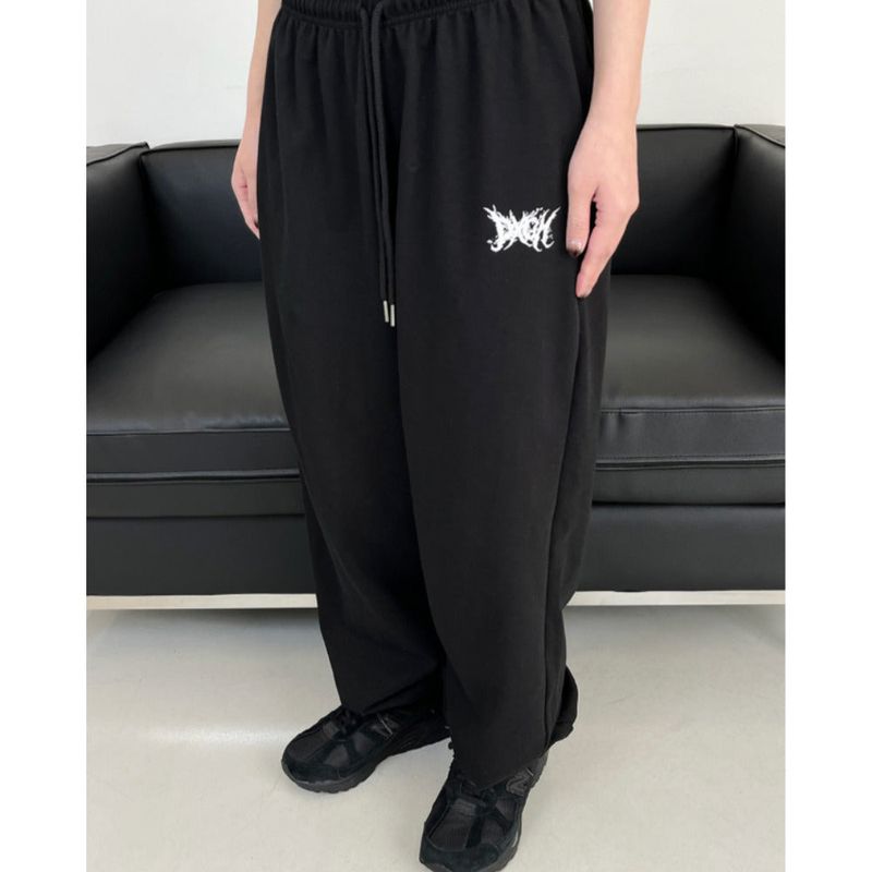 BACK STREET LOGO LONG WIDE PANTS 2COLOR