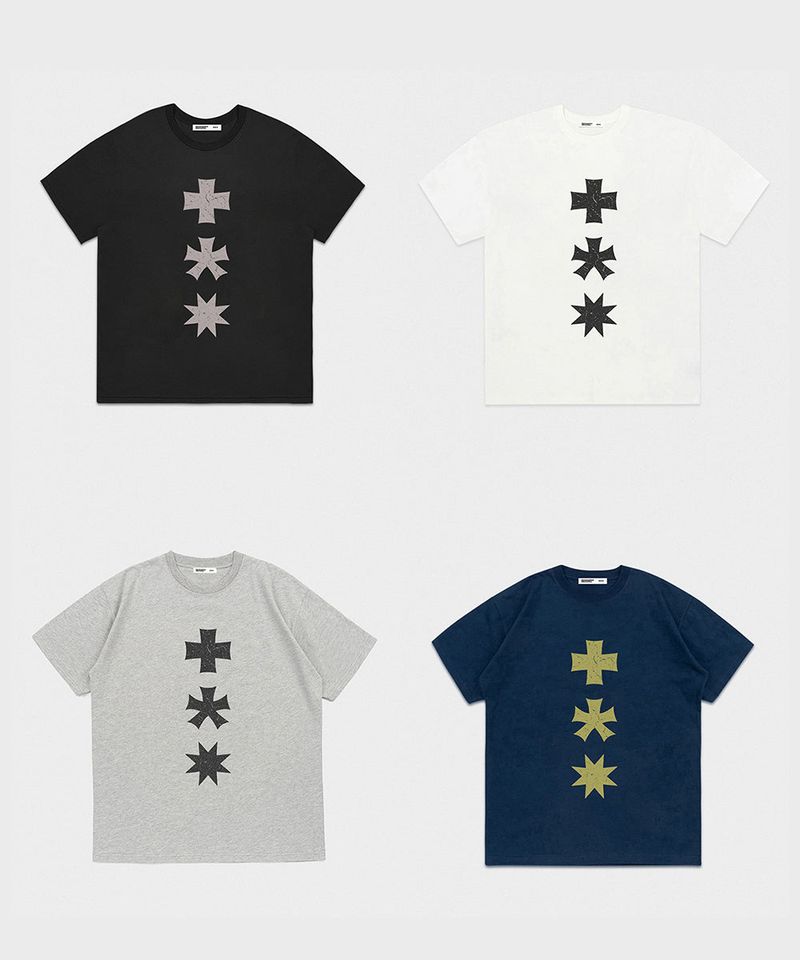 MM THREE SYMBOL LOGO T-SHIRTS (WHITE)