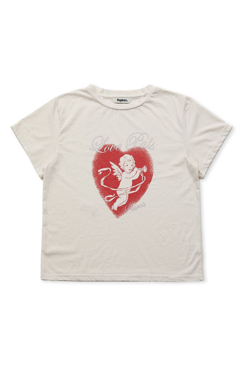 POPPALS（ポップパルズ）の「Calling Love T-shirt [Ivory]（Tops）」