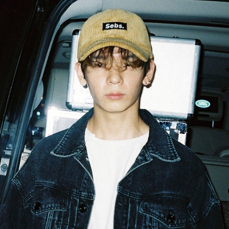 Sebs. CRODULOY ball cap-BROWN