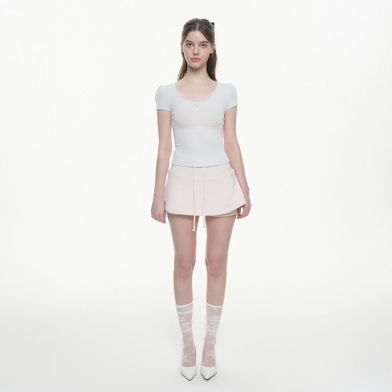 Love Scene Lace Tee - MINT