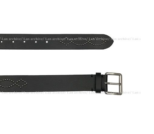 35mm real leather stud belt
