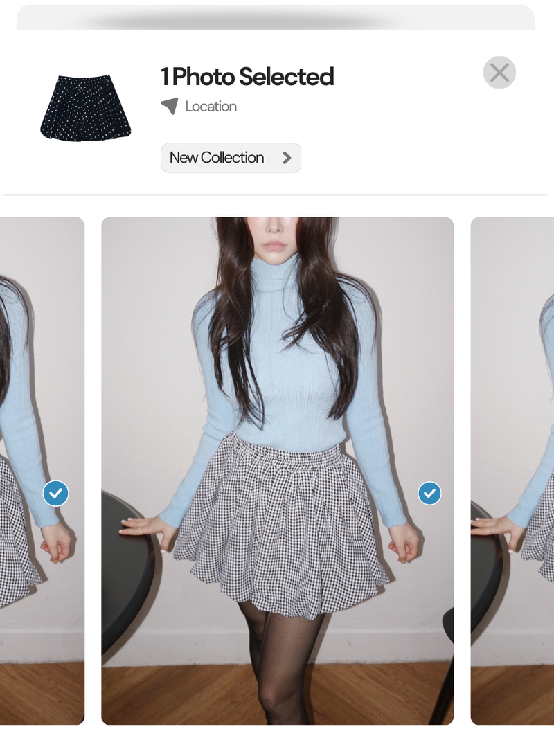 A-line pumpkin pocket mini skirt