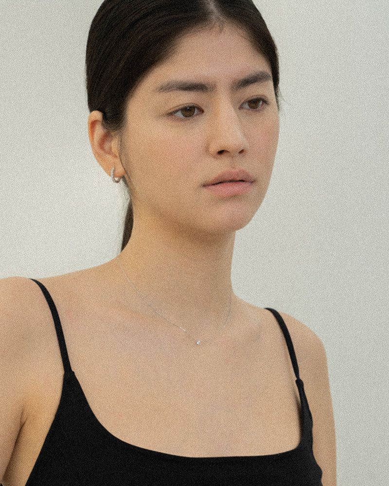[White Gold] Twinkle Necklace