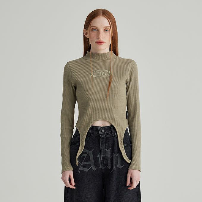 ANDTHEOTHER(アンドジアザー)の「KHAKI HEM VARIATION LONG SLEEVES T-SHIRT(Tops)」