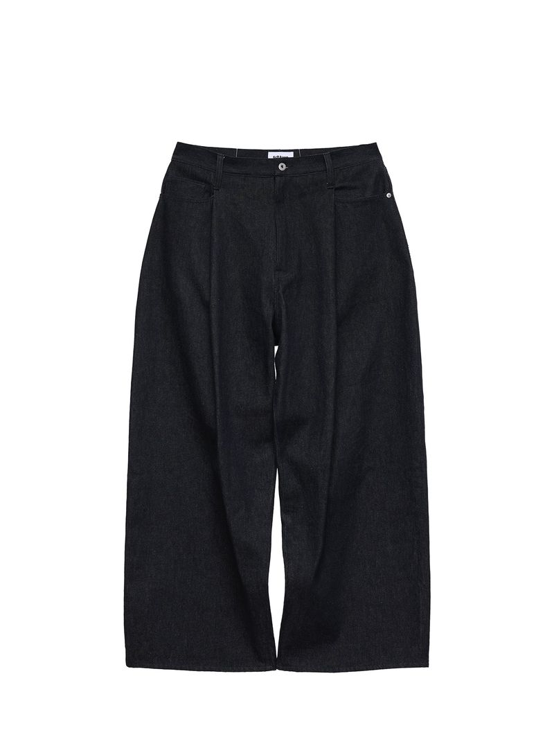 6CRAYON(シックスクレヨン)の「6CRAYON 11.3oz Indigo Blue Non-Fade Wide-Leg Baggy Denim Pants(Pants)」