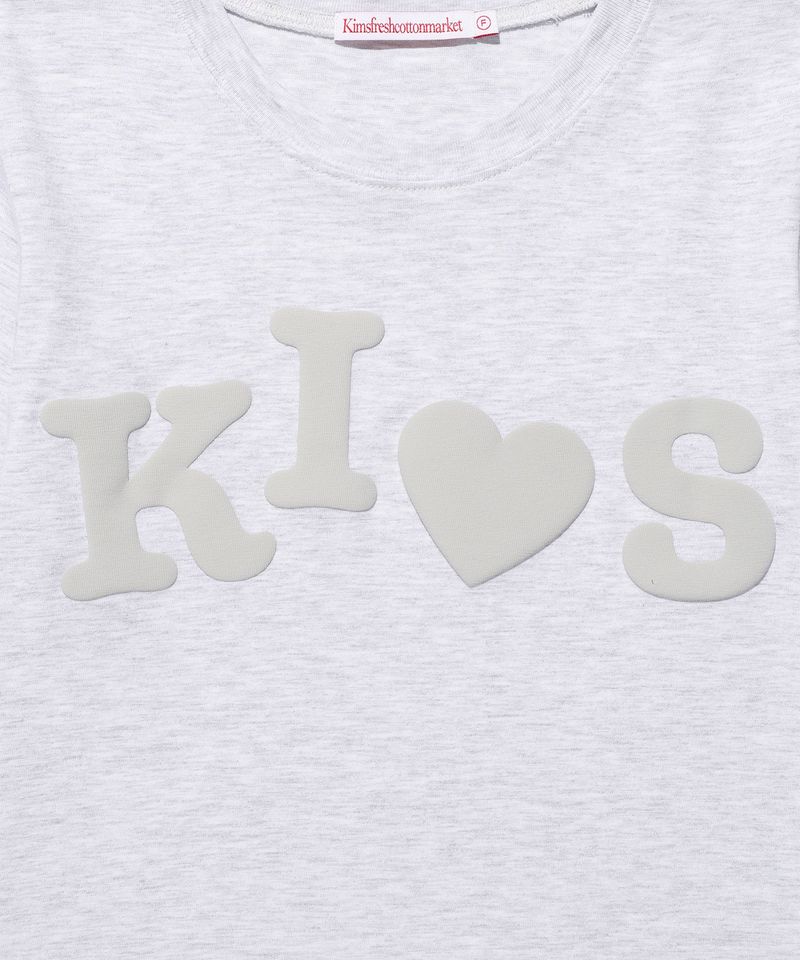 Bumpy Kiss Logo Tee Grey (KIB6MFT503A)