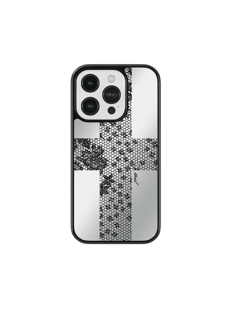 [Mirror] Lace Cross Case