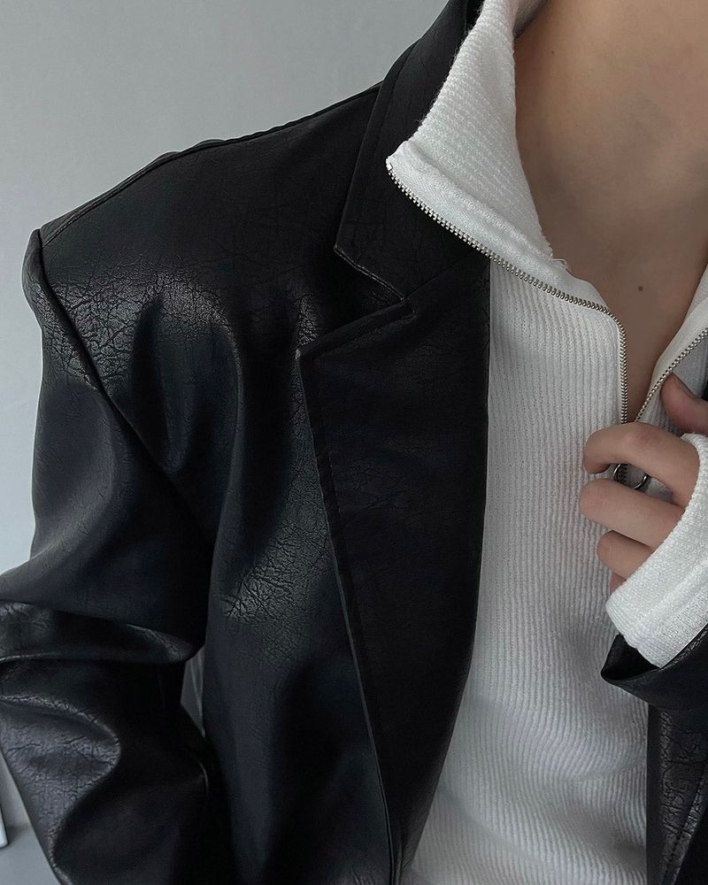 CH Damage Leather Jacket (2 colors)