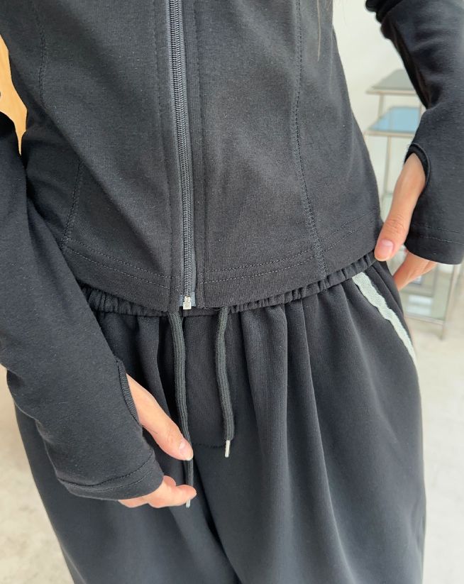 Riel Stitch Slim Hood Zip-Up