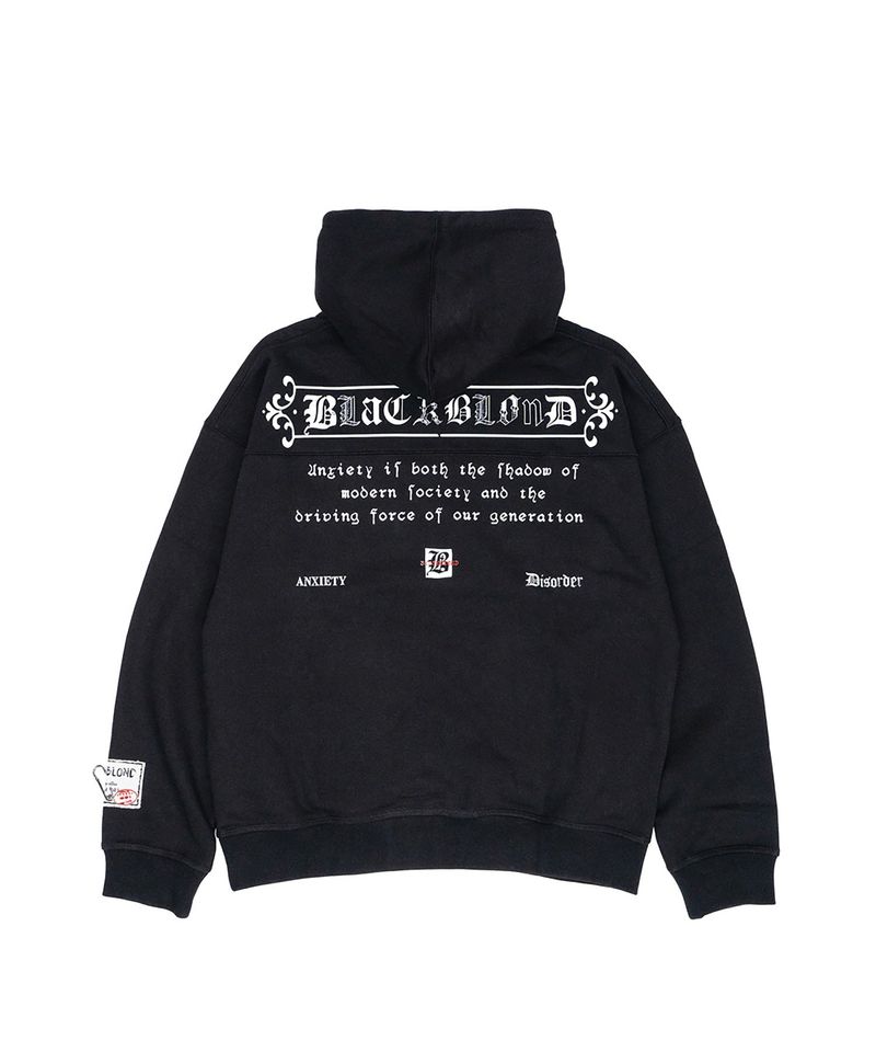 BLACKBLOND（ブラックブロンド）の「BBD アンティークロゴフーディ (Black)（トップス）」