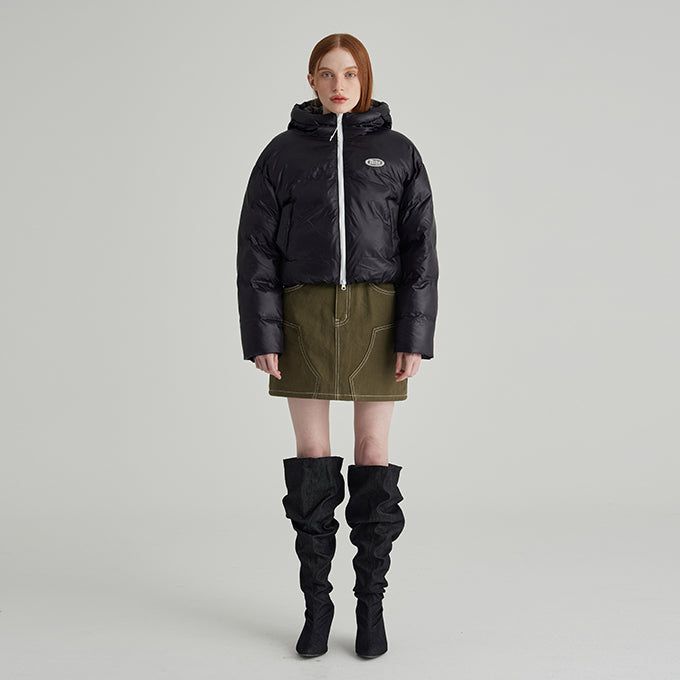 BLACK ATHR SHORT PADED JUMPER