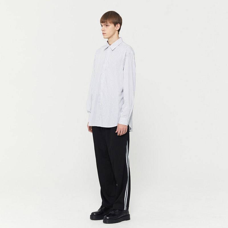 Organic Stripe Shirt Blue