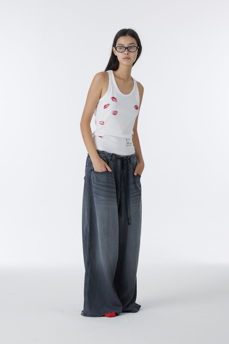 KISS MARK TANK TOP (WHITE)