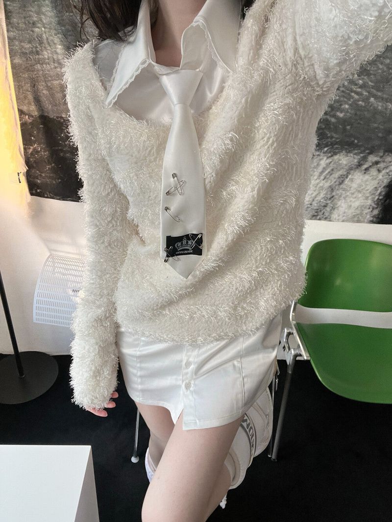 noasanno（ノアサンノ）の「Noasanno Logo tie (white)（Fashion Accessories）」