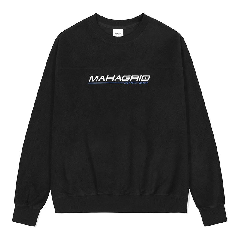 mahagrid（マハグリッド）の「スポーツロゴフリースクルーネック（トップス）」