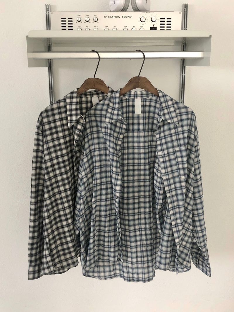 Cookie oversized Plaid Shirt