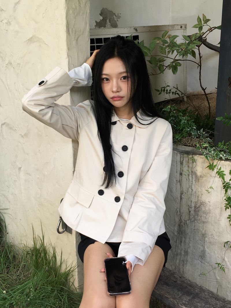 Ner Double Short Trench Jacket (2c)
