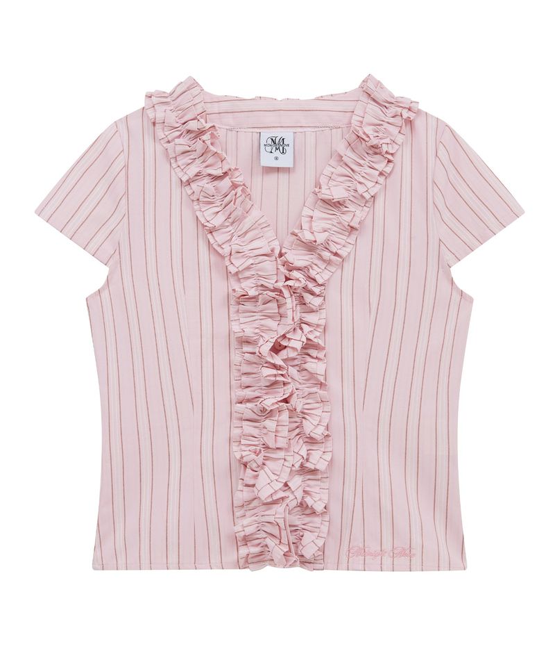st frill shirt (pink)