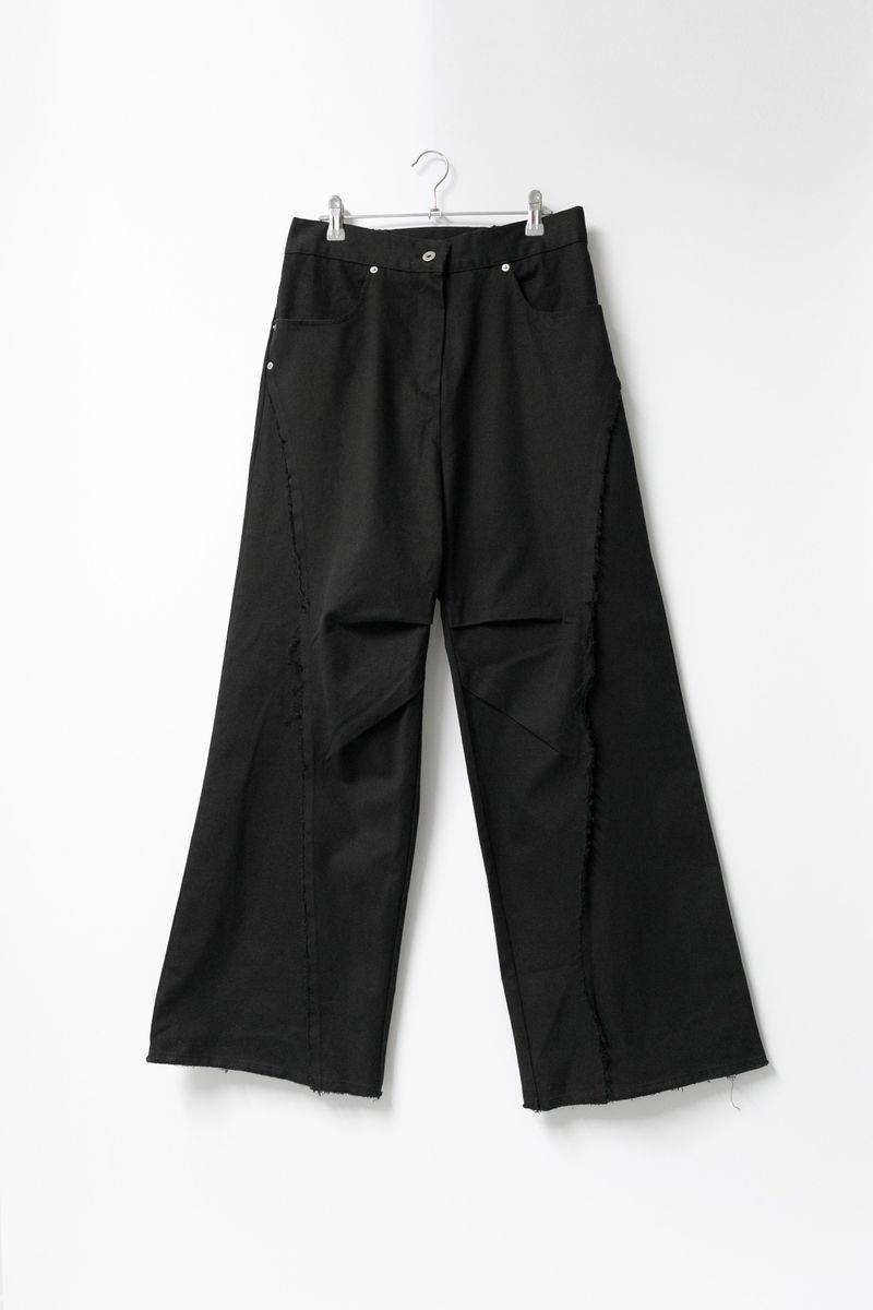 rough fringe wide pants(3colors)