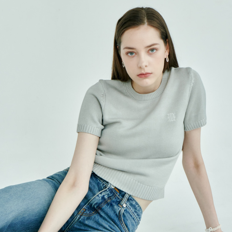 Silky half knit - L/Grey - TKH002