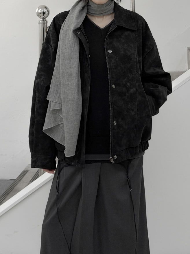 mnem（ムネム）の「Dion Tie-Dye Leather Jumper（Jackets/Outerwear）」