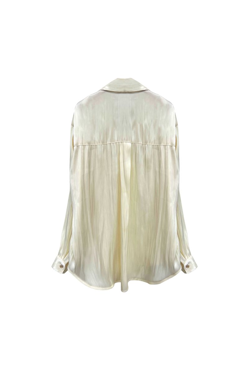 LUMINOUS OVERSIZED SHIRT / BEIGE
