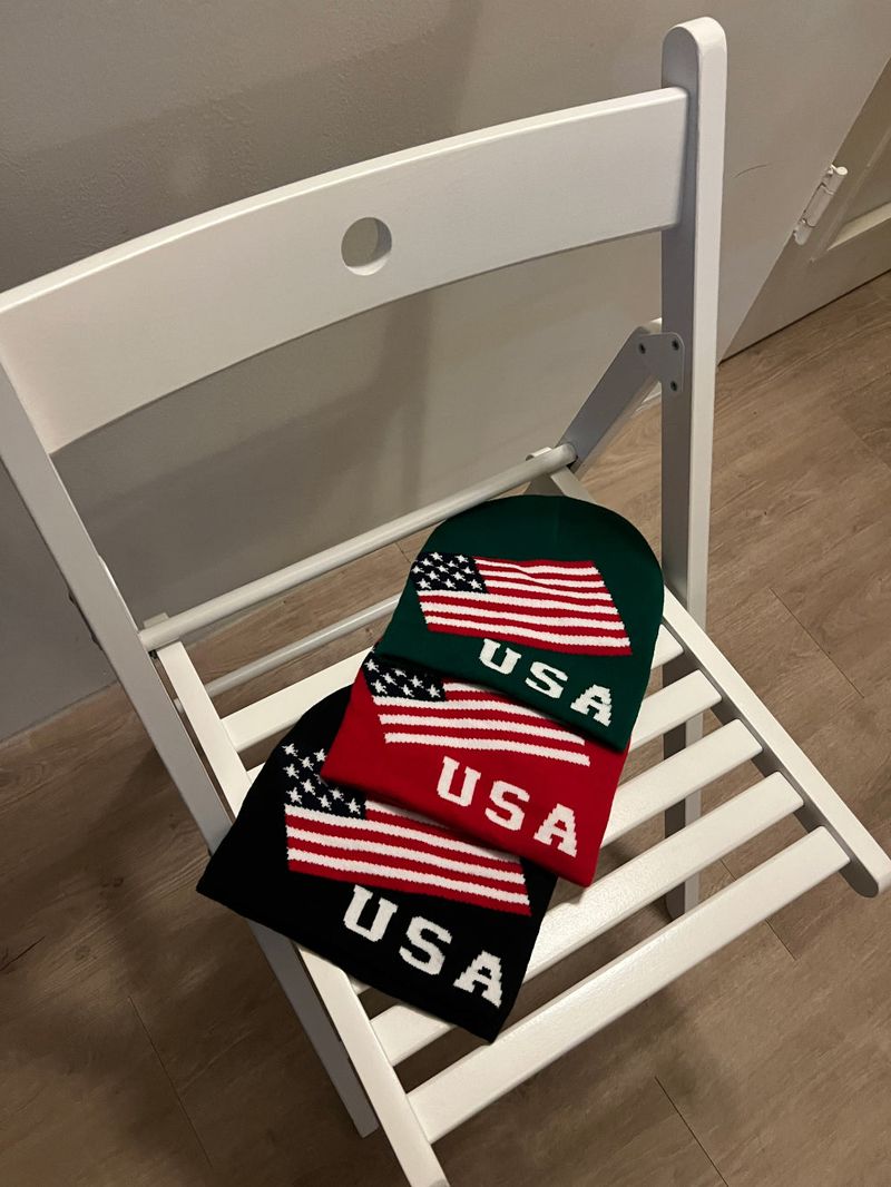 USA Flag Freedom Basic Beanie (3 colors)