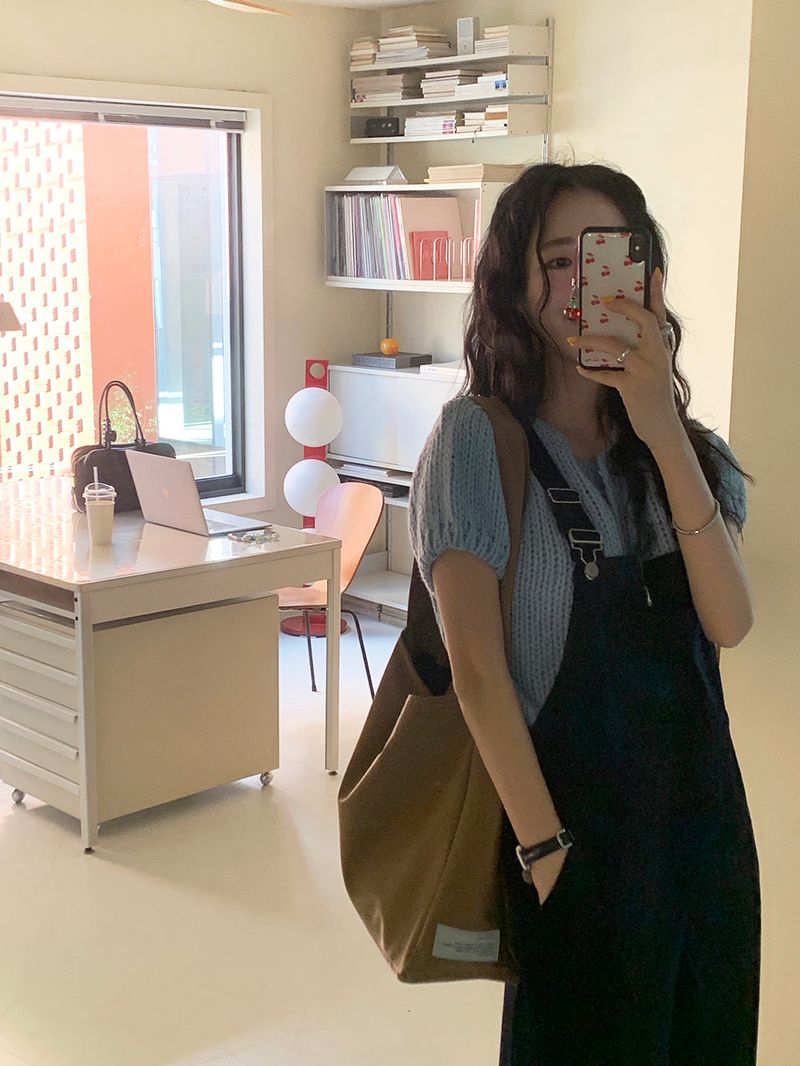 [MADE] LoHeart Puff Mini Cardigan
