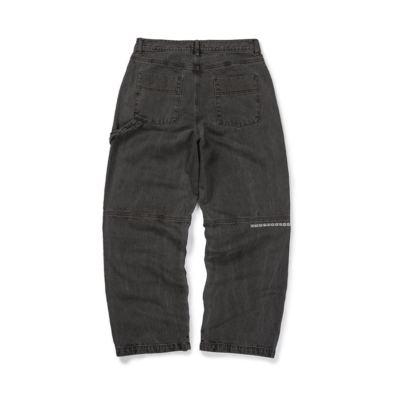 Ptery double knee pants / Black