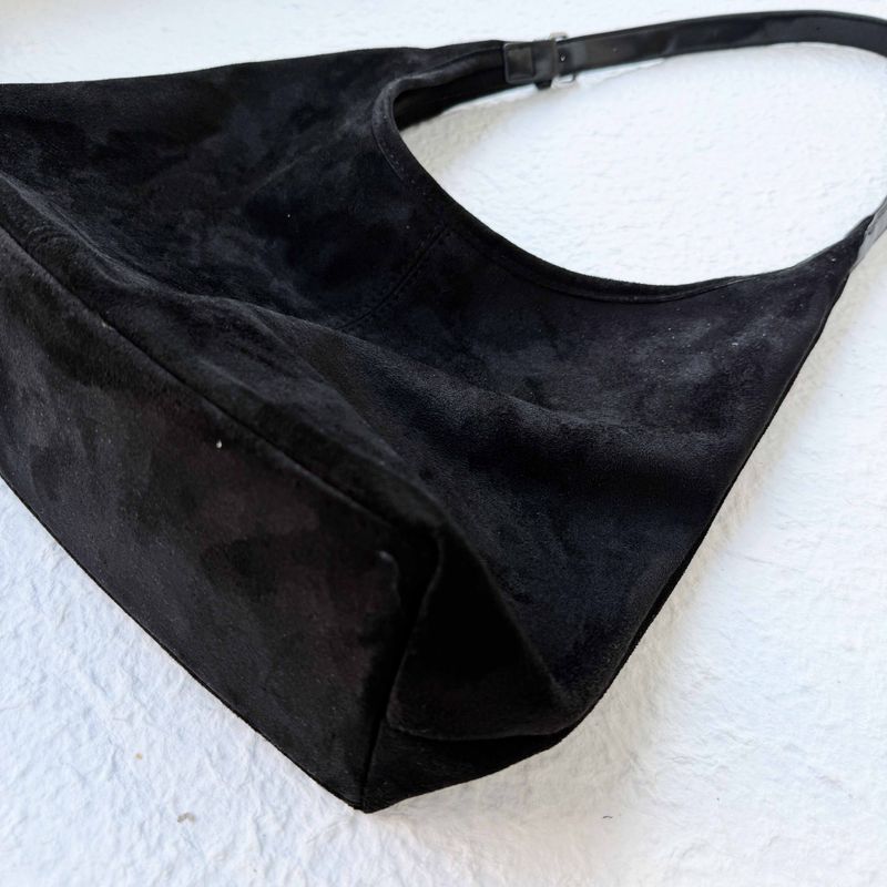 Suede Curve Bag