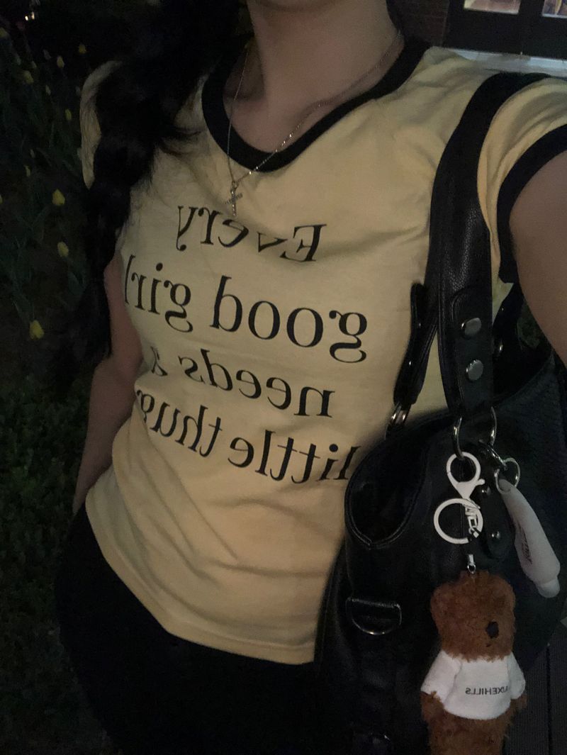 (3 colors) Thug Girl Ringer T
